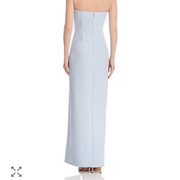 Baby blue strapless gown - Picture 2 of 3
